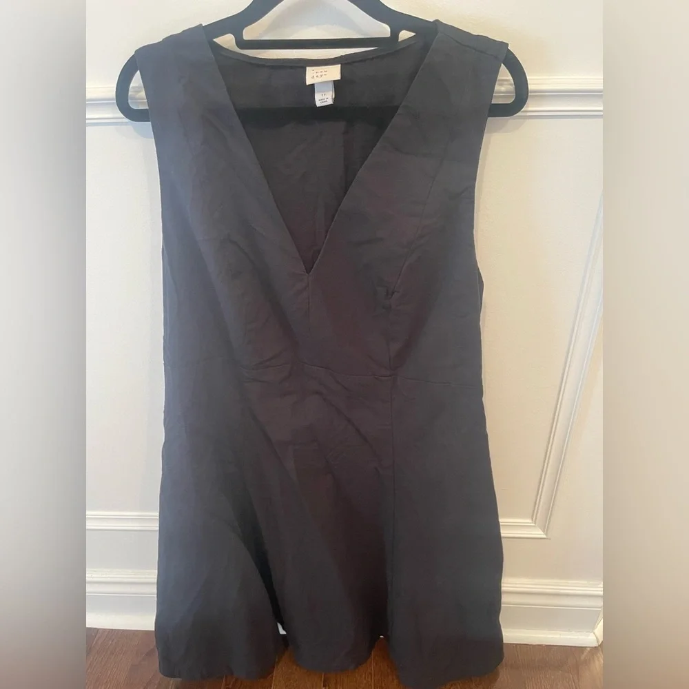 Women's Fit & Flare Mini Dress - A New Day™ Black 17 - Picture 2 of 3